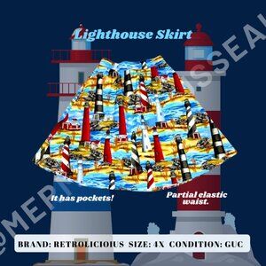 Retrolicious 4x Lighthouse skirt with pockets!